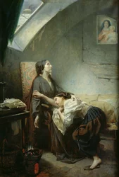 Den utfattiga familjen, eller Självmordet, 1849